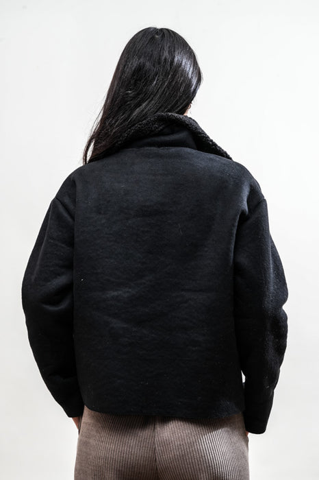 Veste courte en polyester noir - Taille unique