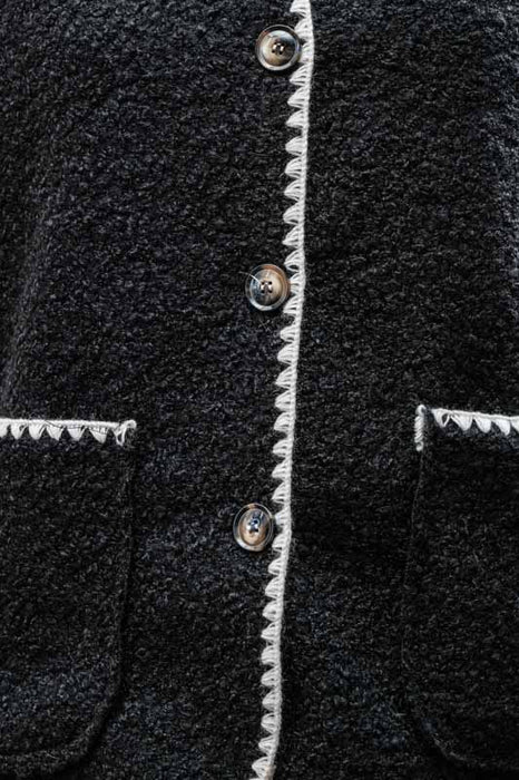 Gilet Polyester black/white - One Size