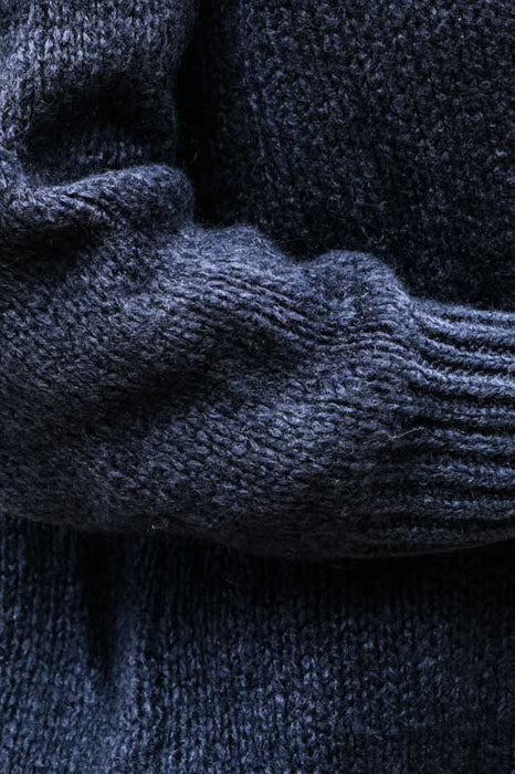 Pull tricoté bleu marine - Taille unique