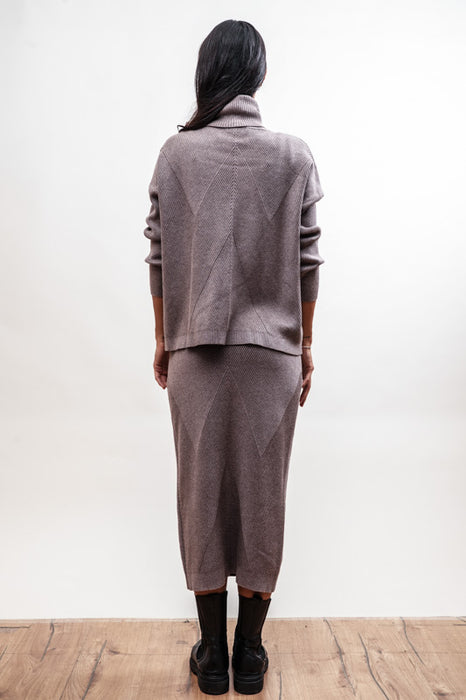 Pull viscose/nylon taupe - Taille unique