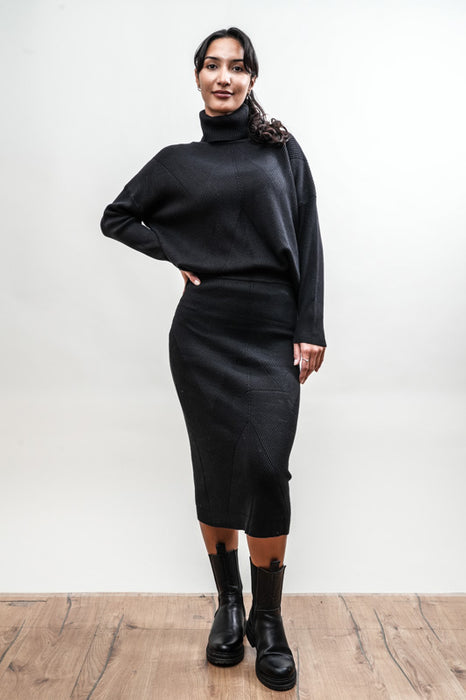 Pull viscose/nylon noir - Taille unique