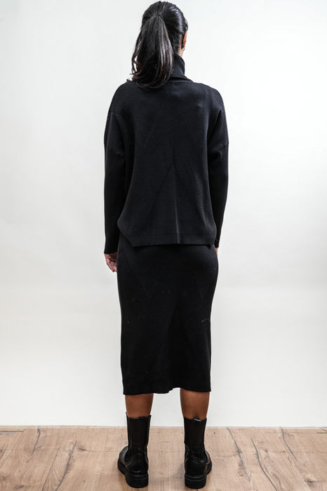 Pull viscose/nylon noir - Taille unique