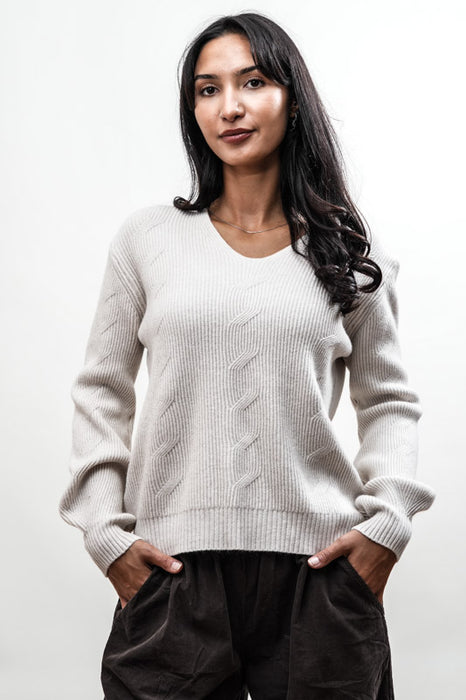 Pull viscose/nylon écru - taille unique