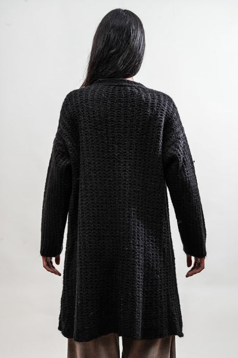Cardigan long noir - Taille unique
