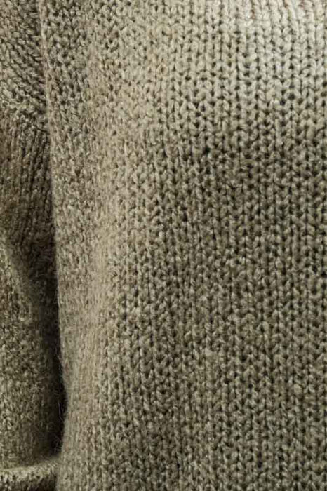 Pull tricoté vert olive - Taille unique