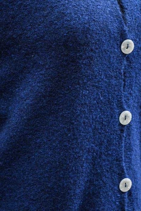 Cardigan court bleu roi - Taille unique