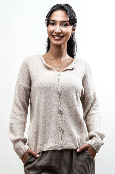 Cardigan court beige - Taille unique