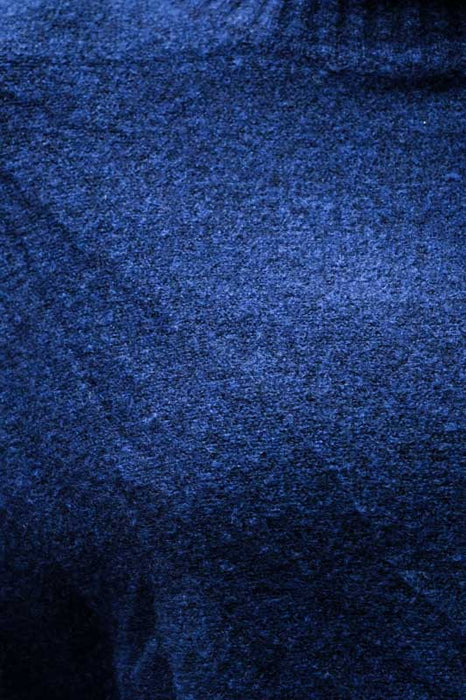 Strickpullover Fledermausärmel royalblau - One Size