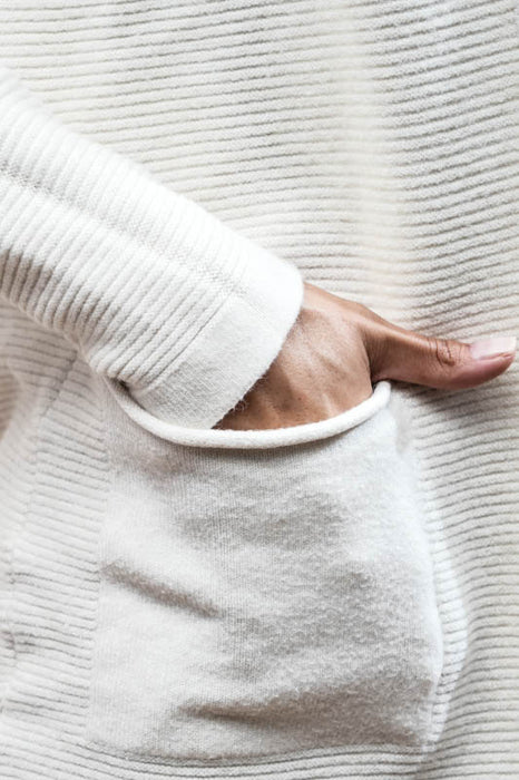 Veste à capuche blanc cassé - Taille unique