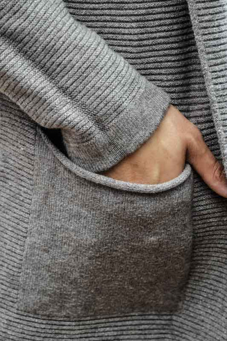 Veste à capuche taupe - Taille unique