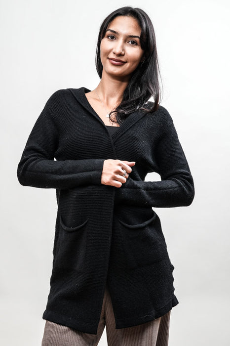 Veste à capuche noire - Taille unique