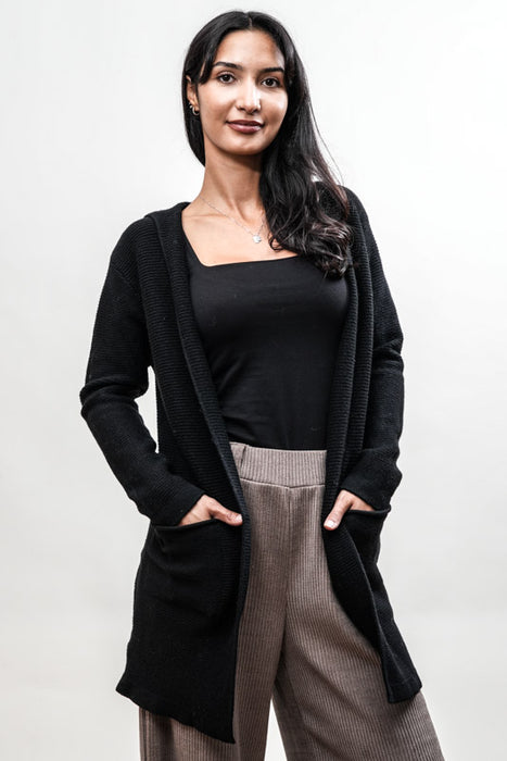 Veste à capuche noire - Taille unique