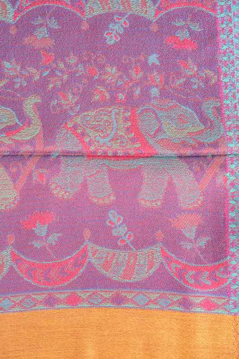 Scarf silk/viscose elephants assorted 75x200 cm