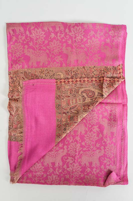 Scarf silk/viscose elephants assorted 75x200 cm