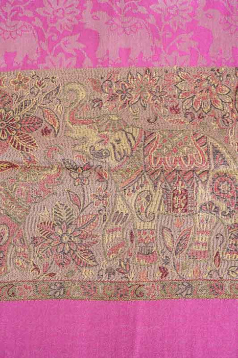 Scarf silk/viscose elephants assorted 75x200 cm
