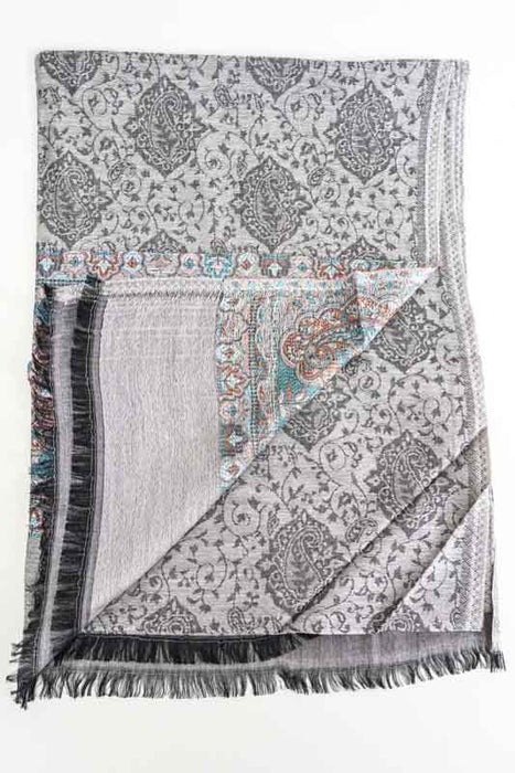 Schal Seide/Viskose Paisleymuster assortiert 75x200 cm