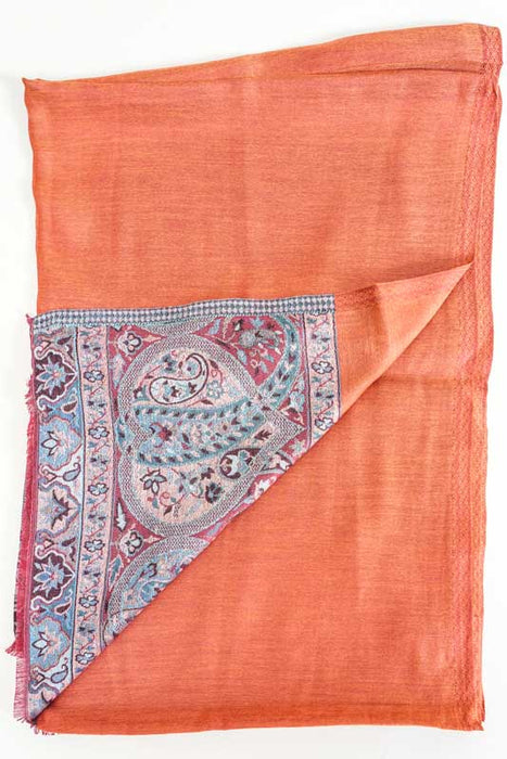 Scarf silk/viscose paisley pattern assorted 75x200 cm