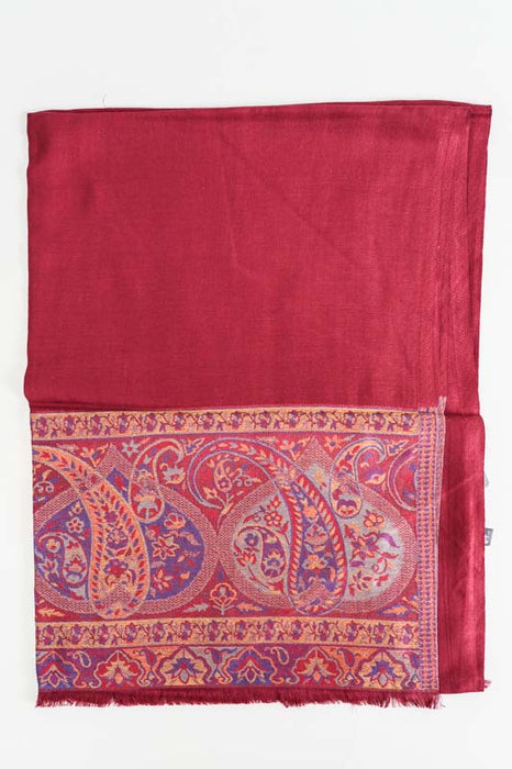 Scarf silk/viscose paisley pattern assorted 75x200 cm