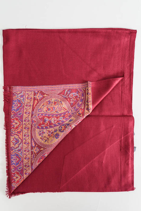 Scarf silk/viscose paisley pattern assorted 75x200 cm