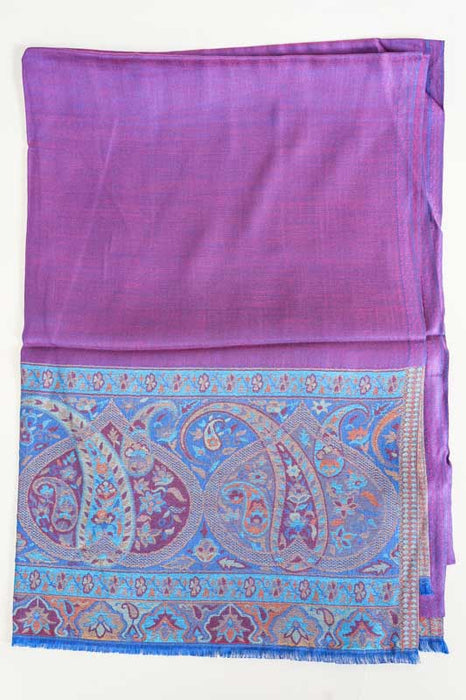 Scarf silk/viscose paisley pattern assorted 75x200 cm