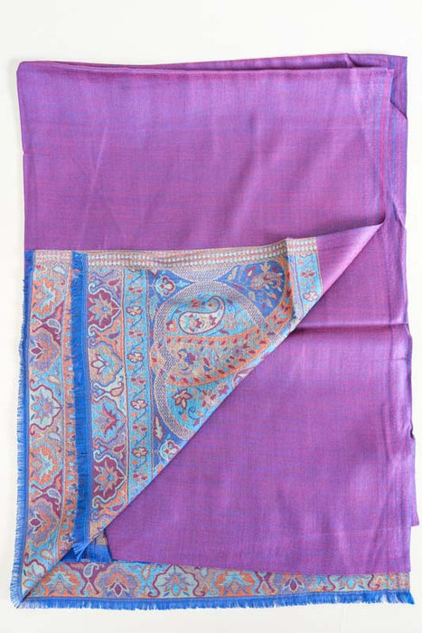 Scarf silk/viscose paisley pattern assorted 75x200 cm