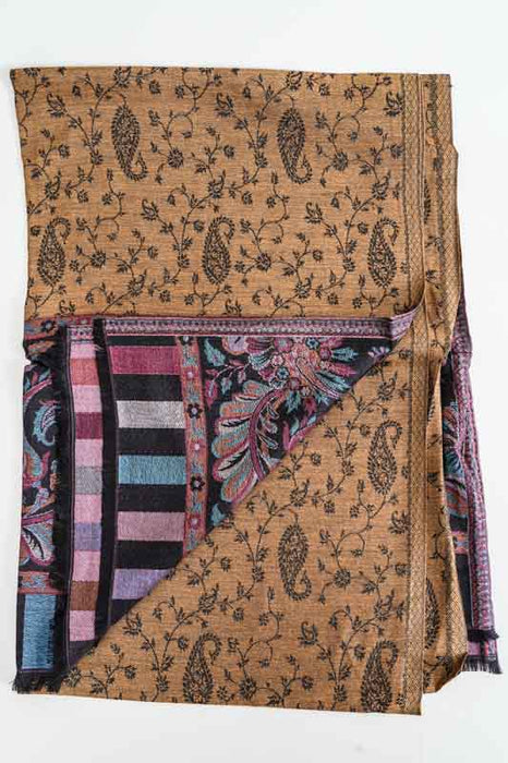 Scarf silk/viscose paisley pattern assorted 75x200 cm