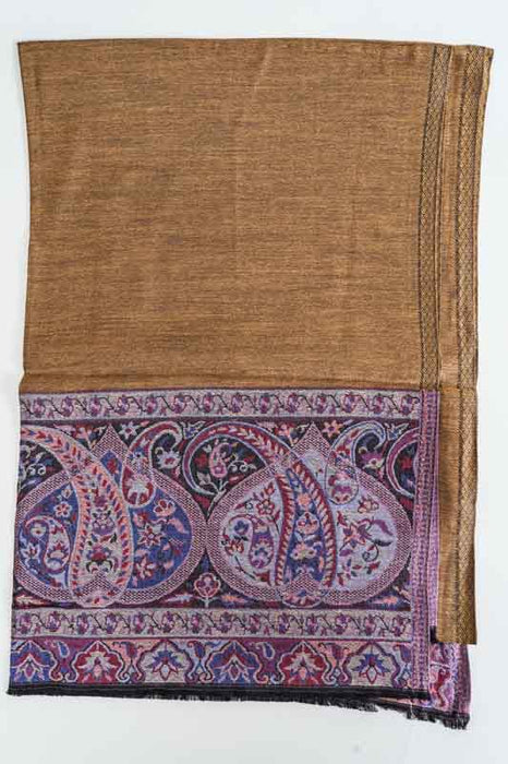 Scarf silk/viscose paisley pattern assorted 75x200 cm
