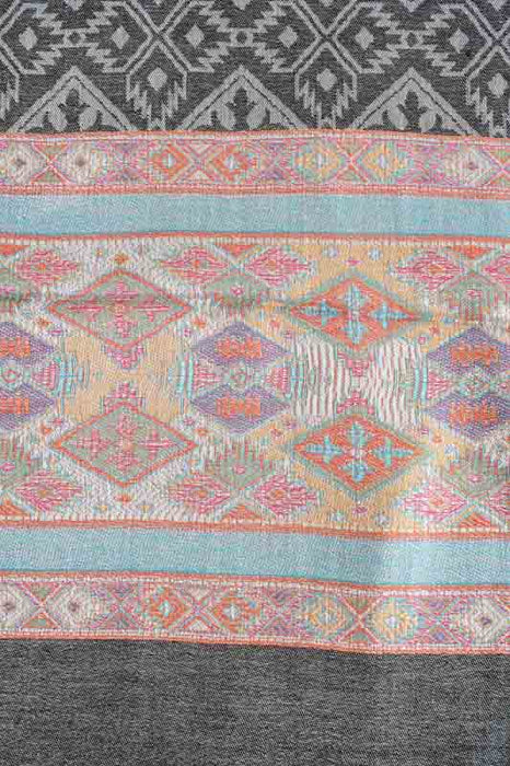 Écharpe en soie/viscose à motifs 75x200 cm