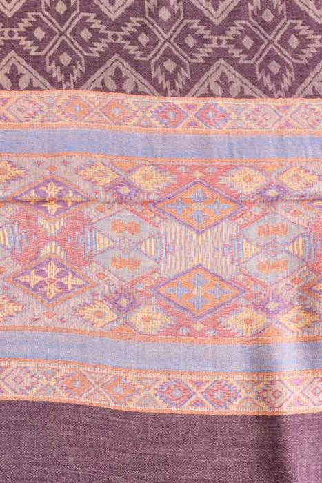 Écharpe en soie/viscose à motifs 75x200 cm