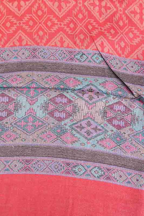 Écharpe en soie/viscose à motifs 75x200 cm