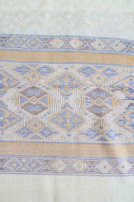 Écharpe en soie/viscose à motifs 75x200 cm