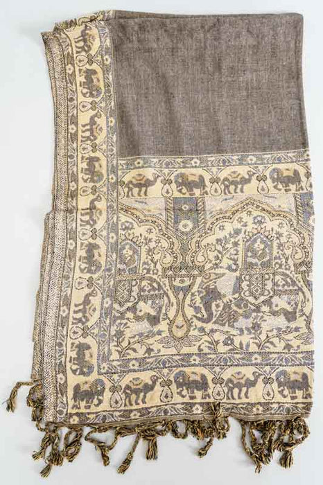 Schal Viskose Elefanten assortiert  65x200 cm