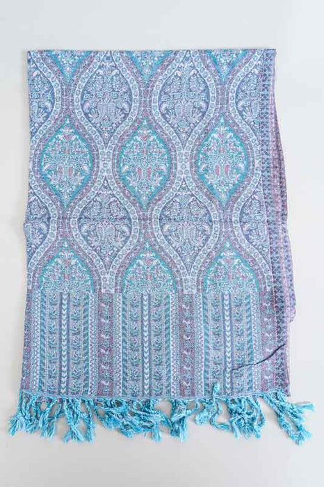 Écharpe en viscose à motif cachemire assortie 65x200 cm