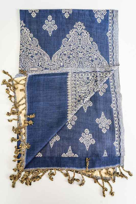 Écharpe en viscose à motifs 65x200 cm