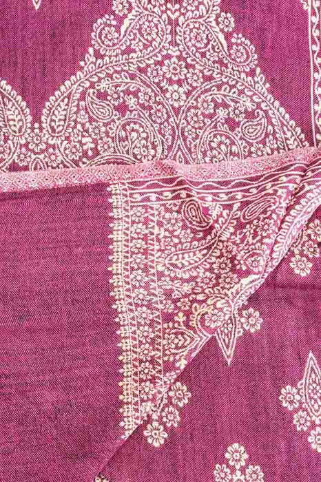 Patterned viscose scarf 65x200 cm