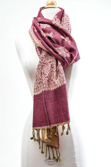 Écharpe en viscose à motifs 65x200 cm