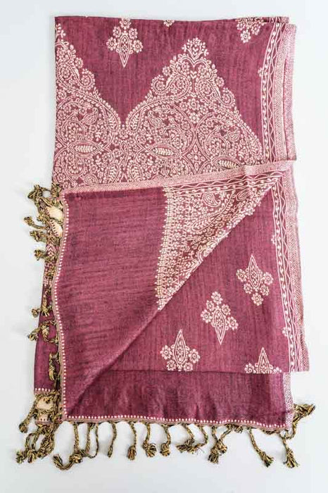 Écharpe en viscose à motifs 65x200 cm