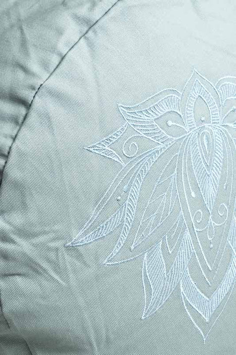 Meditation cushion round lotus flower sage 30x30x15cm