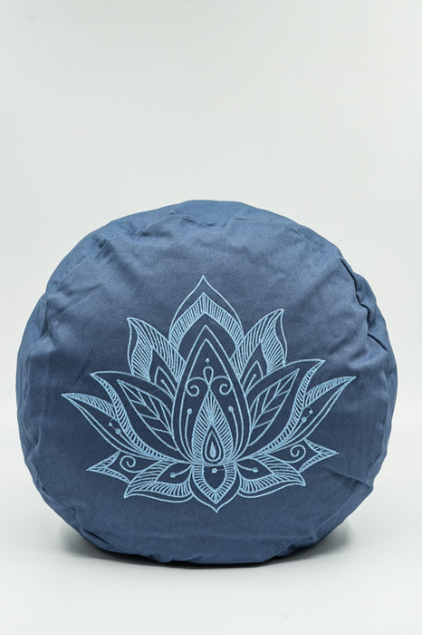 Coussin de méditation rond fleur de lotus lilas 30x30x15cm