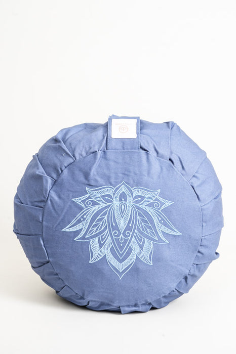 Coussin de méditation citrouille fleur de lotus lilas 30x30x15cm