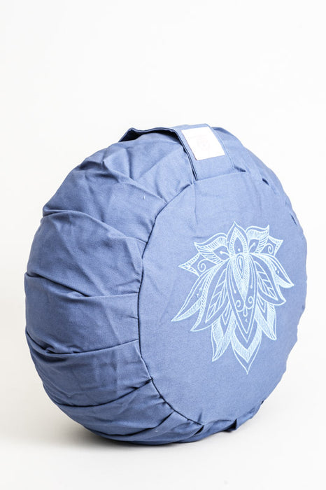 Coussin de méditation citrouille fleur de lotus lilas 30x30x15cm