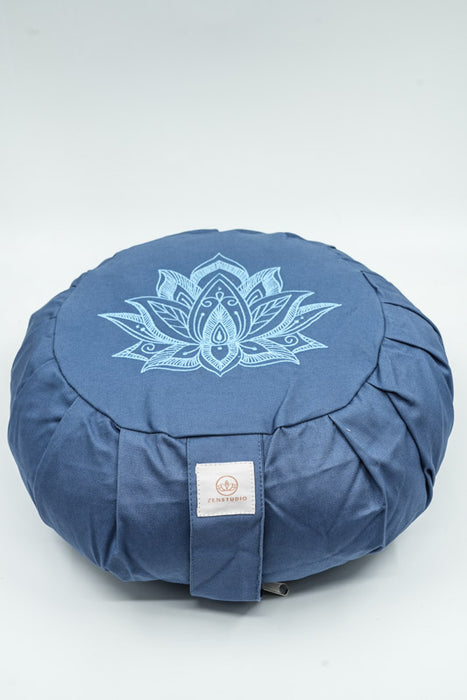 Coussin de méditation citrouille fleur de lotus lilas 30x30x15cm