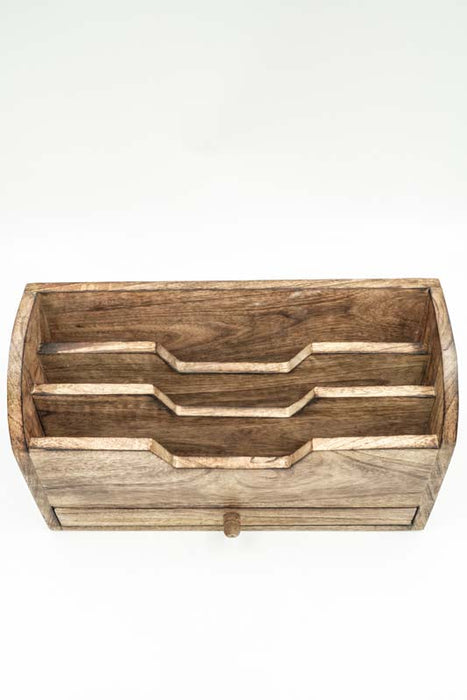 Boîte de rangement mangue avec tiroir 29.5x11.5x17.5cm