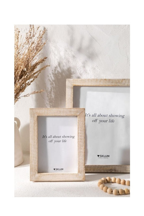 Photo Frame Mango Wood Light 15.5x20.5cm