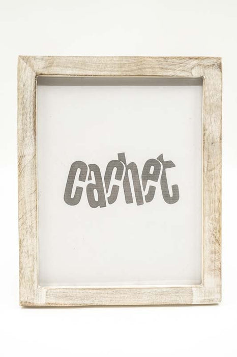 Cadre photo en bois de manguier clair 23.5x28.5cm
