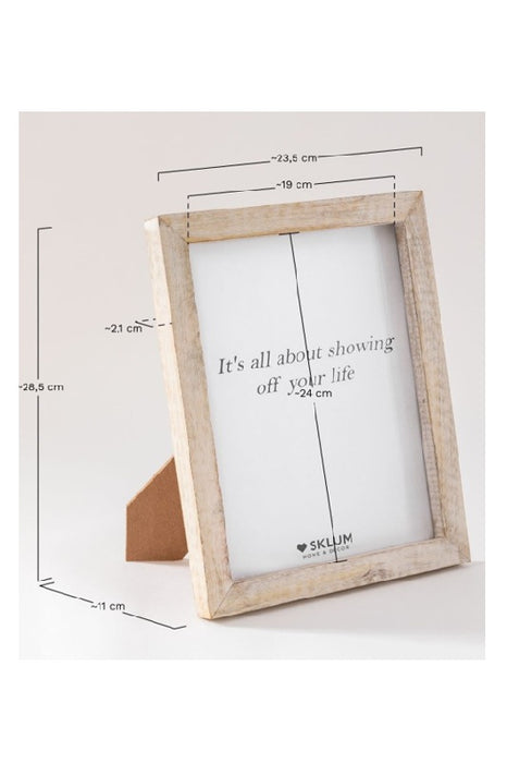 Dark Mango Wood Photo Frame 23.5x28.5cm