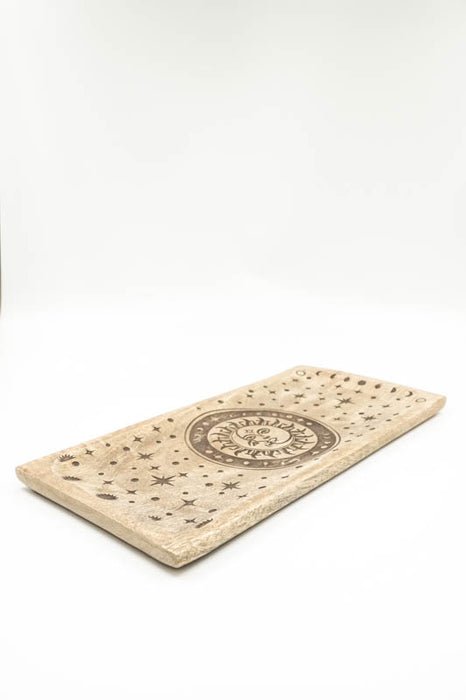 Decorative Tray Mango Wood "Sun Moon - Sun and Moon" large 40x20x2.5cm