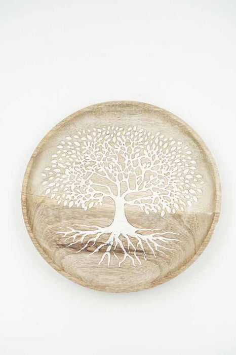 Dekoteller Mangoholz "Tree of Life" mittel 20x2cm