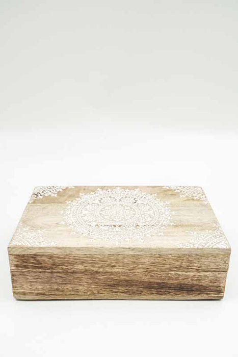 Mango wood box "Zari" medium 21.5x14x7cm