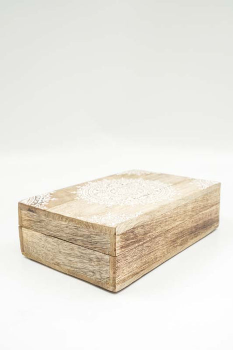 Mango wood box "Zari" medium 21.5x14x7cm